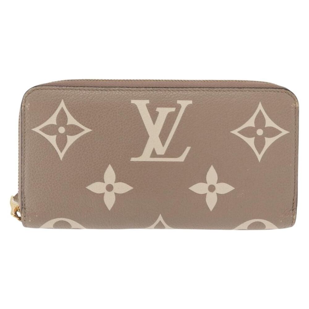 Louis Vuitton Bicolor Monogram Empreinte Zippy Wallet Gray